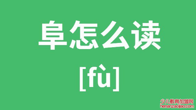 阜怎么读