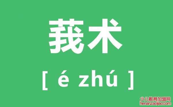 莪术怎么读,莪术的拼音是什么,莪术的功效与作用