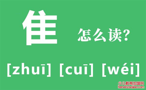 隹怎么读,隹的拼音,隹字是什么意思