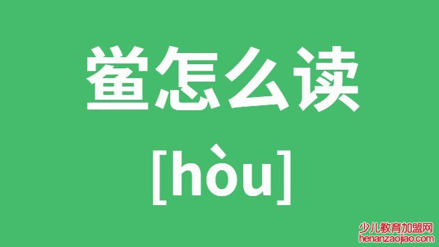 鲎怎么读