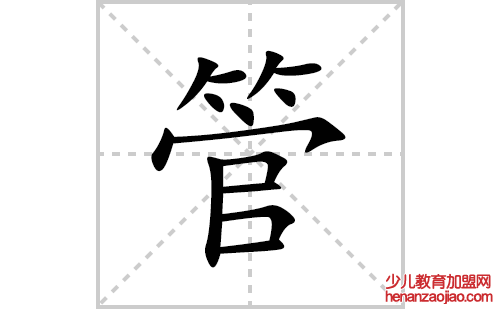 管的笔顺笔画怎么写(管的拼音、部首、解释及成语解读)