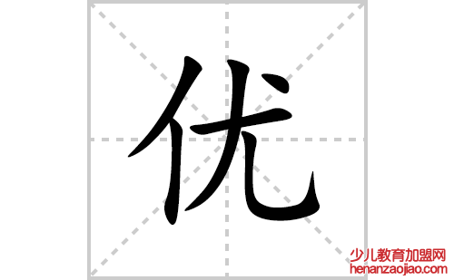 优的笔顺笔画怎么写(优的拼音、部首、解释及成语解读)