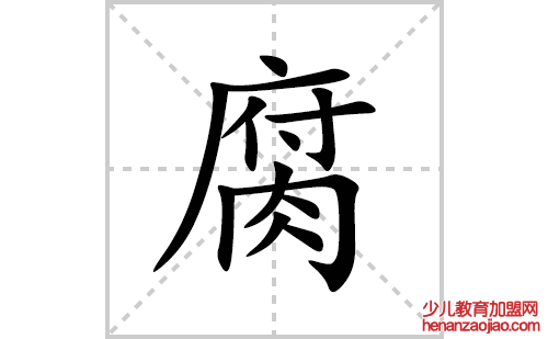 腐的笔顺笔画怎么写(腐的拼音、部首、解释及成语解读)