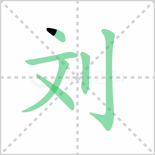 刘的笔顺