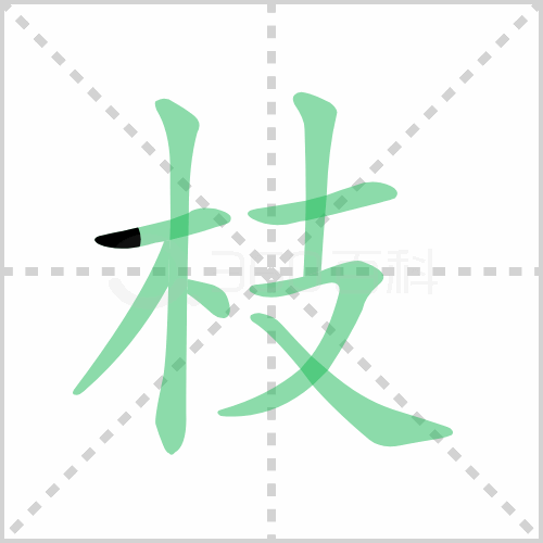 枝的笔顺