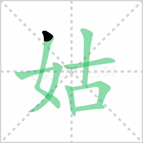 姑的笔顺 解说姑的笔顺及姑的笔画顺序怎么写!