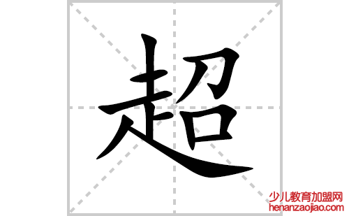 超的笔顺笔画怎么写(超的拼音、部首、解释及成语解读)
