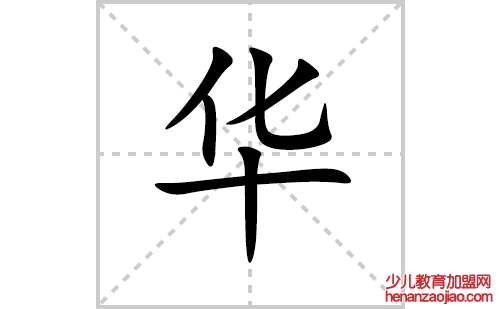 华的笔顺笔画怎么写(华的拼音、部首、解释及成语解读)