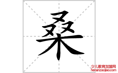 桑的笔顺笔画怎么写(桑的拼音、部首、解释及成语解读)