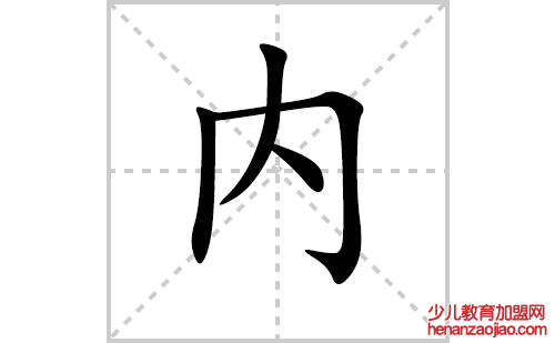 内的笔顺笔画怎么写(内的拼音、部首、解释及成语解读)
