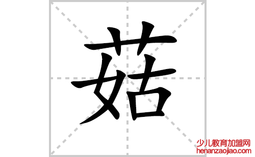 菇的笔顺笔画怎么写(菇的拼音、部首、解释及成语解读)