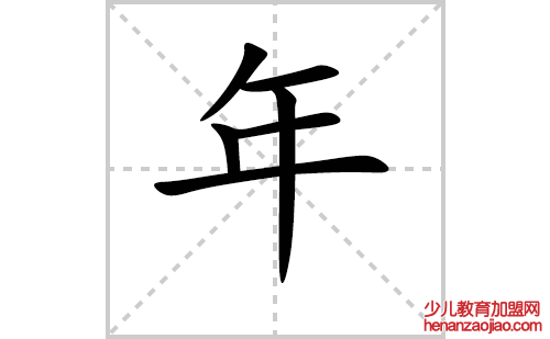 年的笔顺笔画怎么写（年的笔画、拼音、解释及成语详解）
