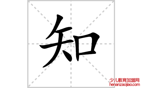 知的笔顺笔画怎么写(知的笔画、拼音、解释及成语详解)