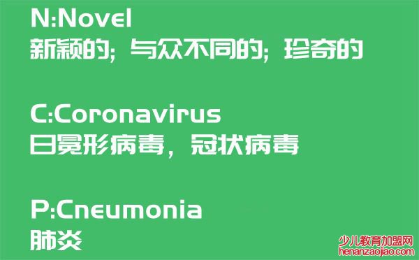 新冠肺炎的英文名是什么,新冠肺炎英文简称“NCP”是哪几个单词的缩写