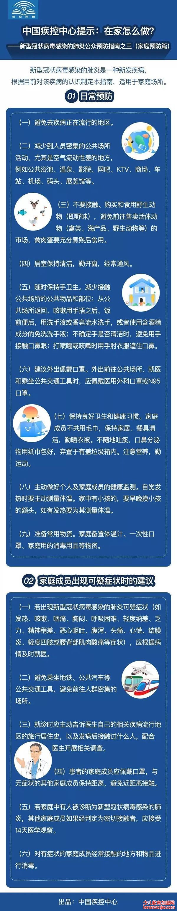 新冠肺炎（NCP）公共预防指南（家庭预防篇）