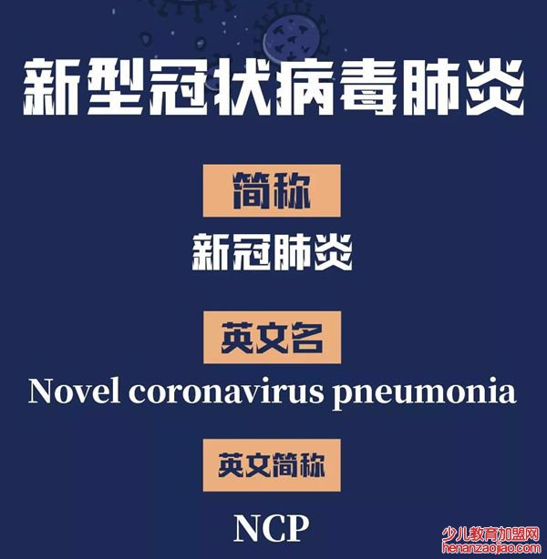 为什么新冠肺炎的英文简称是NCP,全称是哪几个英文单词