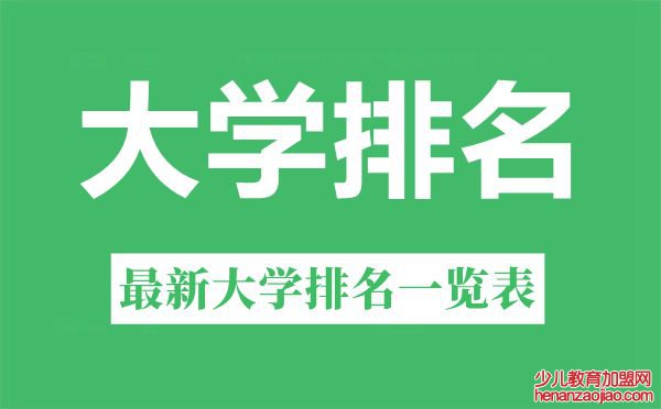 广东省大学排名2022最新排名榜