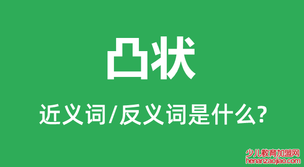 凸状的近义词和反义词是什么,凸状是什么意思