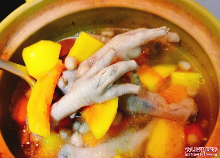 木瓜煲鸡脚怎么做?